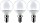 Paulmann filament LED drops E14 5.5W warm white matte, 3-pack (285.37)
