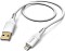 Hama Ladekabel Flexible USB-A/Lightning 1.5m Silikon weiß (201568)