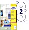 Avery-Zweckform CD-Etykiety, 117mm, biały, matowy, 25 arkuszy (L6015-25)