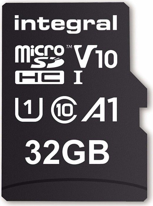 Integral High Speed R100 microSDHC 32GB Kit, UHS-I U1, A1, Class 10