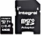 Integral High Speed R100 microSDXC 64GB Kit, UHS-I U1, A1, Class 10 (INMSDX64G-100V10)