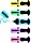 edding 7 Textmarker mini pastell sortiert, 5er-Set (4-7-5-1099)