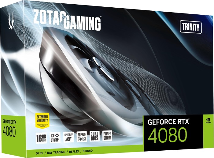 Zotac Gaming GeForce RTX 4080 Trinity, 16GB GDDR6X, HDMI, 3x DP
