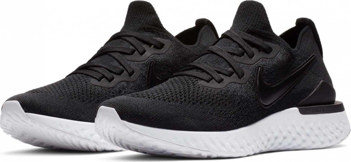 nike epic react flyknit 2 black and grey
