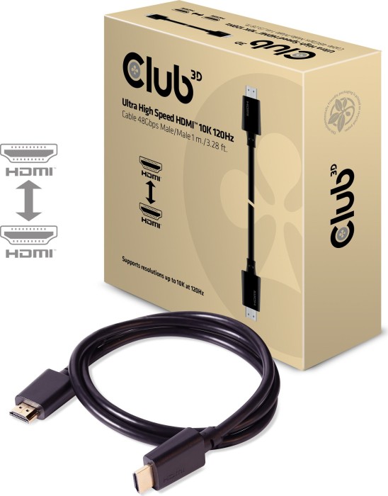 Club 3D Ultra High Speed przewód HDMI 10K, 1m