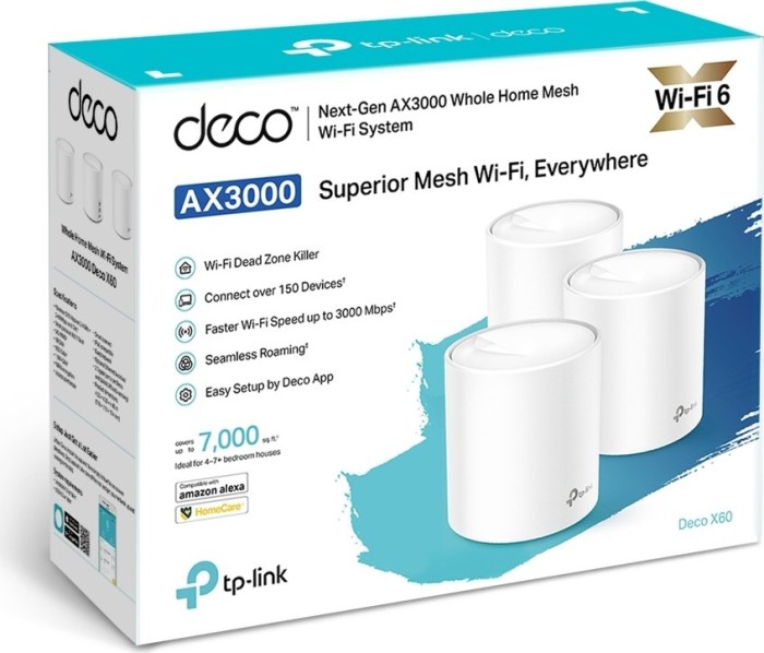TP-Link Deco X60, AX3000, 3er-Pack