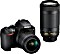 Nikon D3500 black with lens AF-P VR DX 18-55mm and VR DX AF-P 70-300mm (VBA550K005)