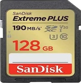 SanDisk Extreme PLUS R190/W90 SDXC 128GB, UHS-I U3, Class 10