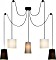 Briloner Shades lampa sufitowa czarny/biały 5-palnikowy (4107-055)