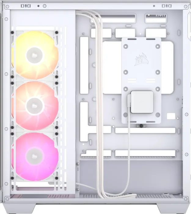 Corsair iCue 3500X RGB, weiß, Glasfenster