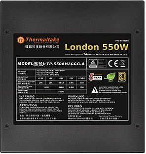 Thermaltake European Gold London 550W ATX 2.3