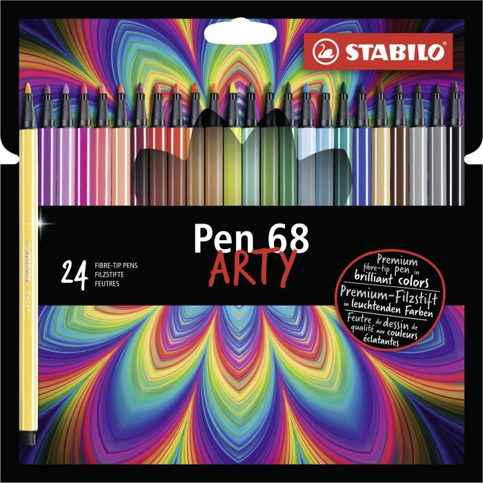 STABILO Pen 68 Arty sortiert, 24er-Set