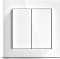 Senic Friends Of Hue Smart switch, Przyciski z leżaczek, 2-krotny, biały błyszczący, element wykonawczy (4260476940224)