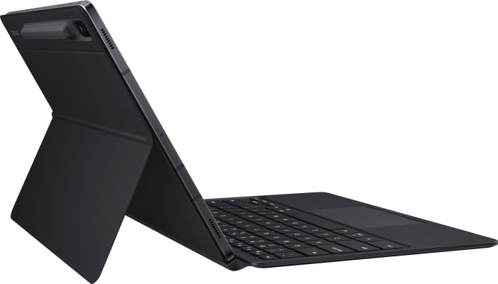 Samsung EJ-DT970 Book Cover Keyboard für Galaxy Tab S7+ / Tab S7 FE / Tab S8+, schwarz, DE