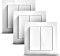 Senic Friends Of Hue Smart switch, Przyciski z leżaczek, 2-krotny, biały błyszczący, element wykonawczy, sztuk 3 (4260476940231)