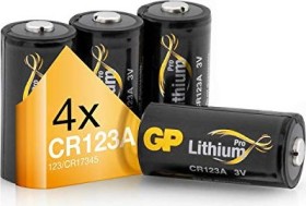 GP Batteries Lithium CR123A (CR17345), 4er-Pack
