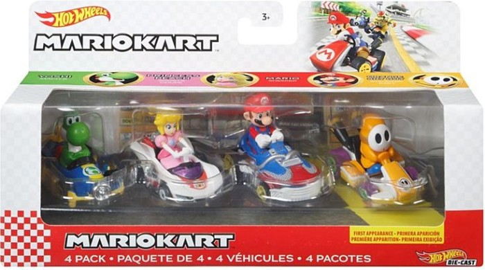 Hot Wheels Mario Cart - 4 pk.