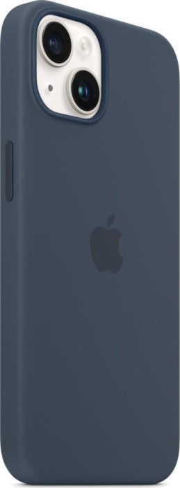 Apple Silikon Case mit MagSafe für iPhone 14 sturmblau