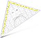 Aristo technical drawing triangle ruler 32.5cm, transparent (AR1648/2)