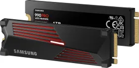 Samsung SSD 990 PRO 1TB, M.2 2280 / M-Key / PCIe 4.0 x4, Kühlkörper (MZ-V9P1T0CW / MZ-V9P1T0GW)