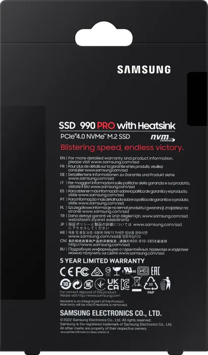 990 PRO with Heatsink PCIe 4.0 M.2 MZ-V9P2T0CW