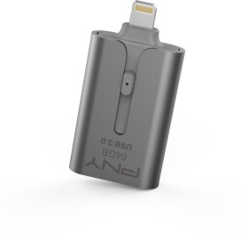 PNY Duo-Link 3.0 On-the-Go Lightning 64GB, USB-A 3.0/Lightning (FDI64GOTGAP3SG-EF)