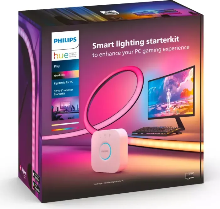 Philips Hue Play Gradient LED Lightstrip 32-34" PC Starter-Kit