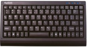 KeySonic ACK-595C+ Mini Keyboard, PS/2 & USB, DE (verschiedene Farben)