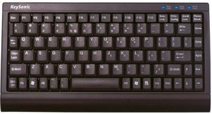 KeySonic ACK-595C+ Mini Keyboard, PS/2 & USB, DE (verschiedene Farben)