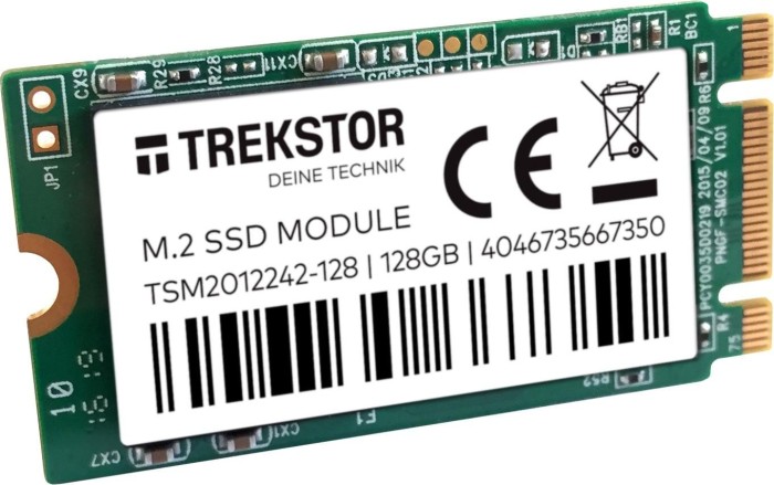 TrekStor M.2 upgrade moduł 128GB, M.2 2242/B-M-Key/SATA 6Gb/s