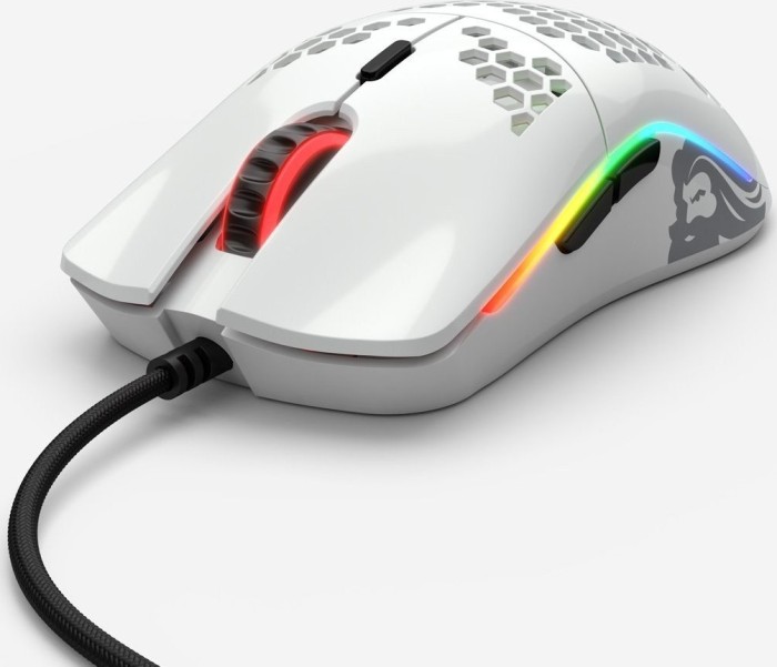 Glorious PC Gaming Race Model O biały błyszczący, USB
