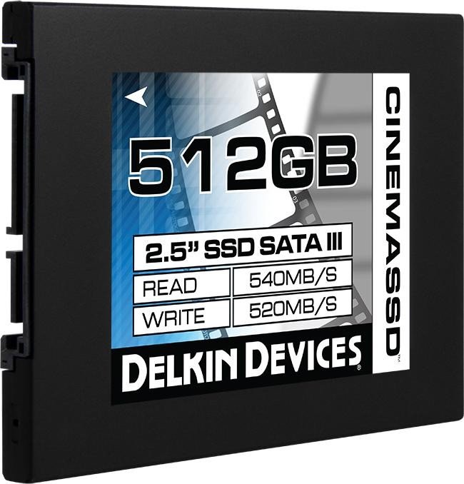 Delkin CINEMA SSD 512GB, 2.5"/SATA 6Gb/s