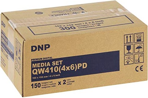 DNP Mediaset QW410(4x6)PD Fotopapier, 10x15cm, 300 Blatt
