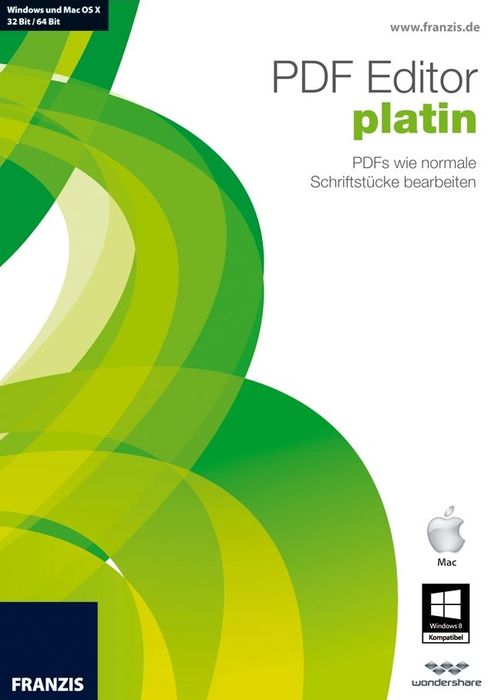 Franzis PDF Editor Platin (niemiecki) (PC/MAC)