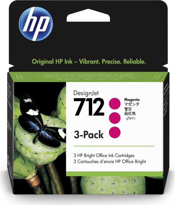 HP Tinte 712 magenta, 3er-Pack