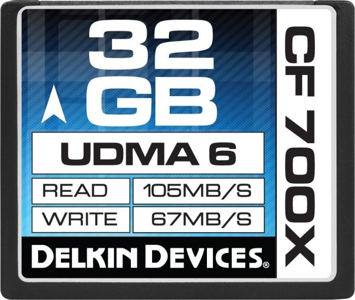 Delkin 700X UDMA6 R105/W67 CompactFlash Card 32GB