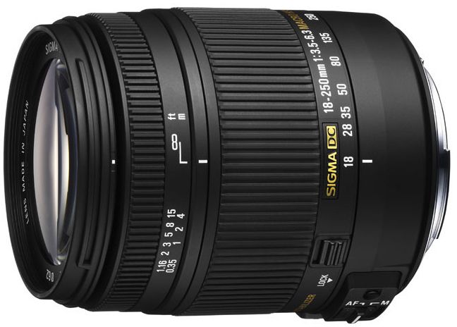 Sigma AF 18-250mm 3.5-6.3 DC makro OS HSM do Canon EF czarny