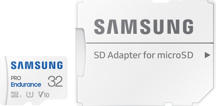 Samsung PRO Endurance R100/W30 microSDHC 32GB Kit, U ...