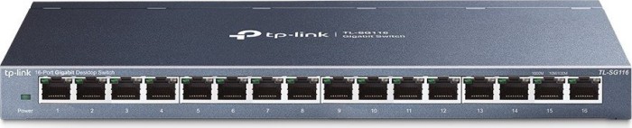 TP-Link TL-SG100 Desktop Gigabit Switch, 16x RJ-45