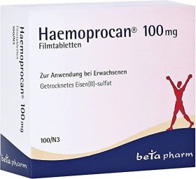 betapharm Haemoprocan 100mg Filmtabletten, 100 Stück