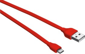 Trust Urban Revolt USB/Micro-USB Flachkabel 1.0m, rot