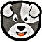 Affenzahn Klett Badge Hund (AFZ-BDG-001-026)