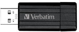 Verbatim Store 'n' Go PinStripe schwarz 128GB, USB-A 2.0