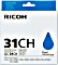 Ricoh żel GC31HC błękit wysoka pojemność (405702)