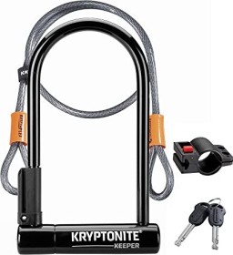 Kryptonite New-U Keeper Standard w/4' Flex u-lock, key