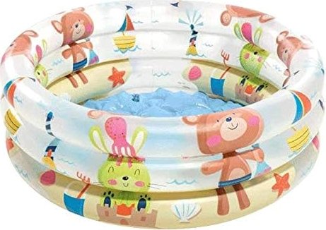 OVP Kinder Planschbecken Pool Badespaß aufblasbarer Boden Schwimmbecken Neu u 