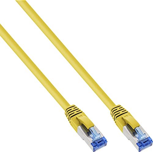 InLine kabel patch, Cat6a, S/FTP, RJ-45/RJ-45, 15m, żółty