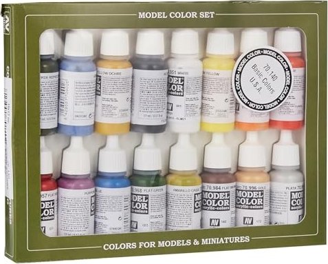Vallejo Model Color Set: 70.101 Folkstone Basics