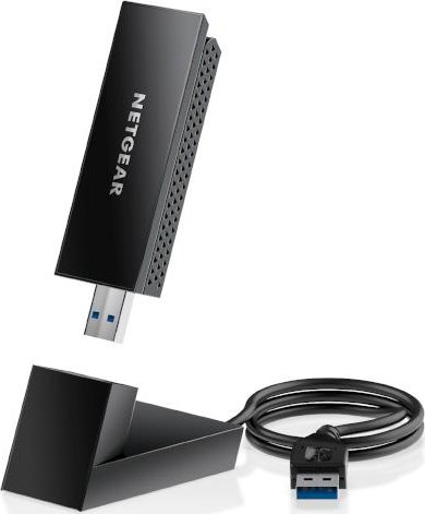 Netgear AXE3000 Wi-Fi 6E Adapter, 2.4GHz/5GHz/6GHz WLAN, USB-A 3.0 [Stecker]