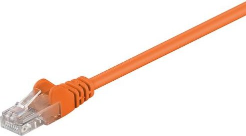 goobay kabel patch, Cat5e, U/UTP, RJ-45/RJ-45, 15m, pomarańczowy